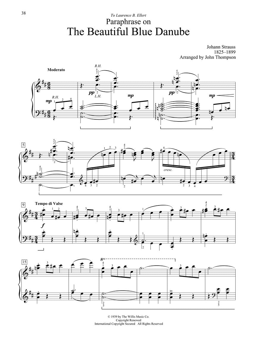 John Thompsons Recital Series - Waltzes Book Piano & Keyboard