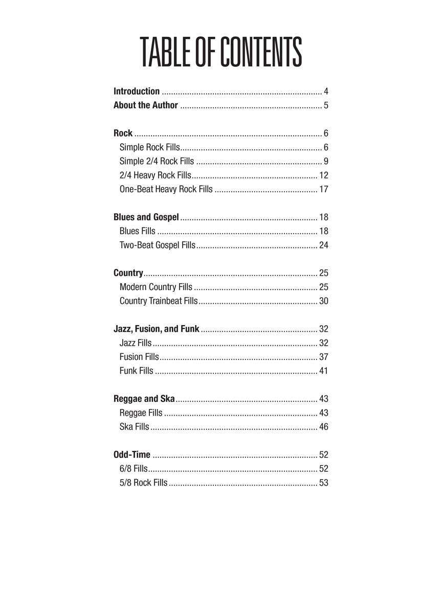 Hal Leonard - Drumset Fills Book/Ola