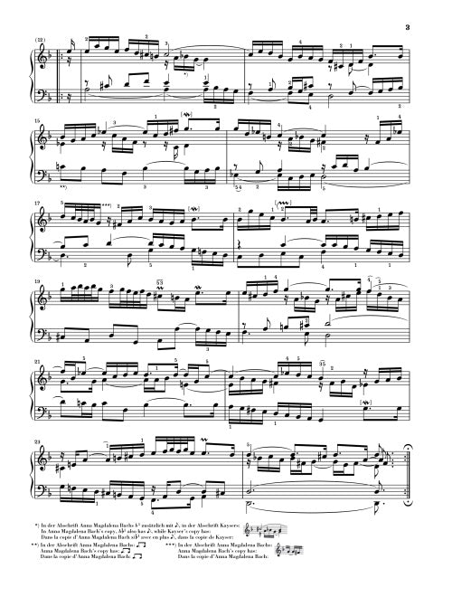 Bach - French Suites BWV 812-817 Piano Book
