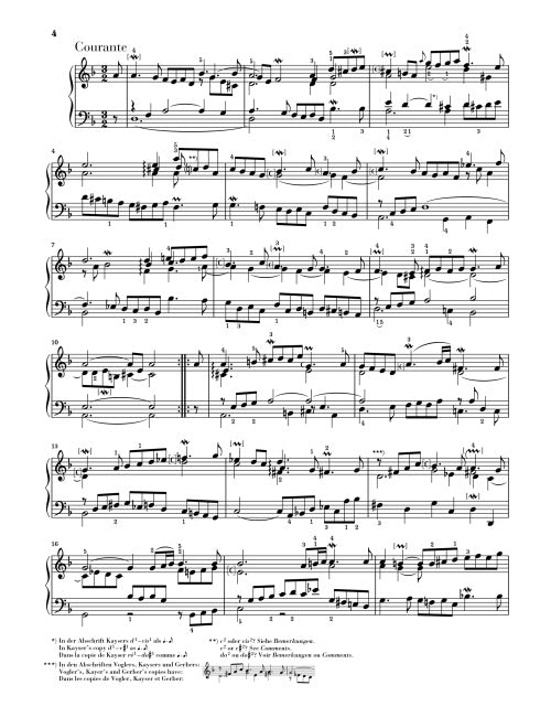 Bach - French Suites BWV 812-817 Piano Book