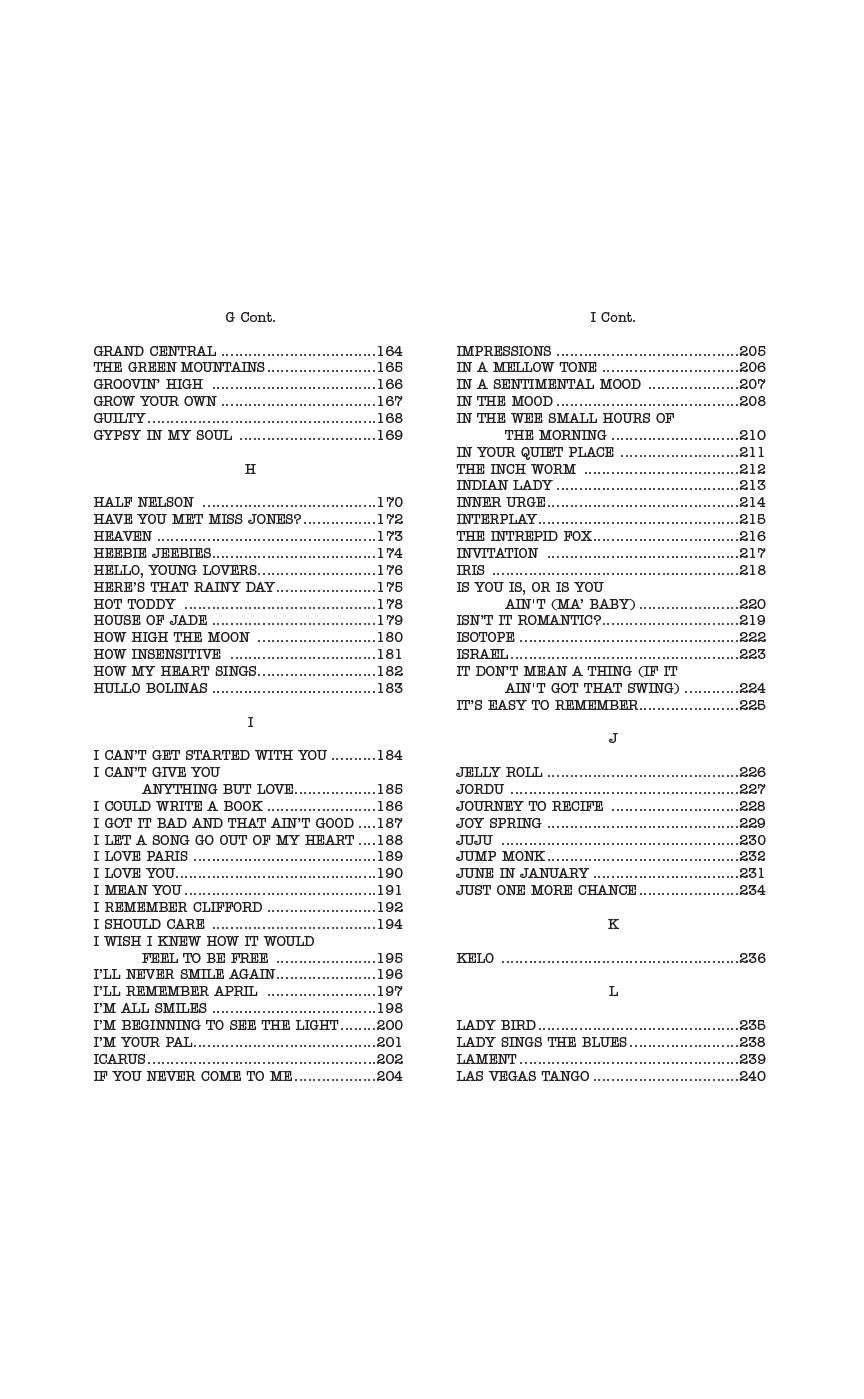 Real Book Bass Clef - Volume 1 Mini Edition Jazz