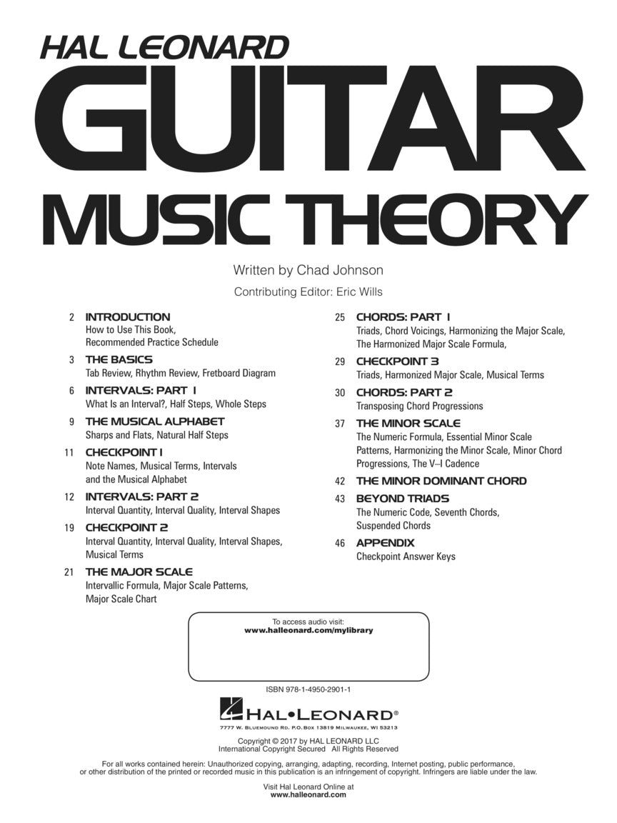 Hal Leonard Guitar Tab Method - Music Theory Book (Book/Ola)