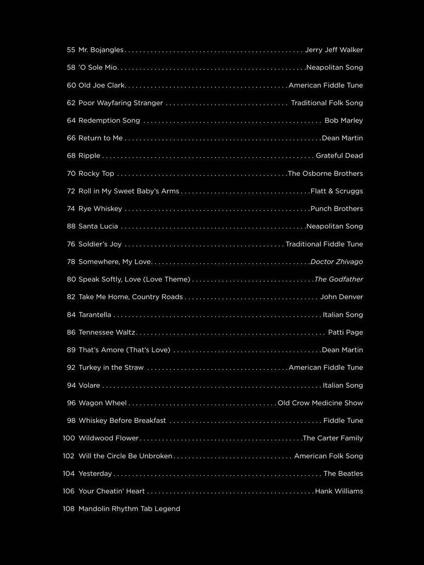 First 50 Songs You Should Play On Mandolin Book