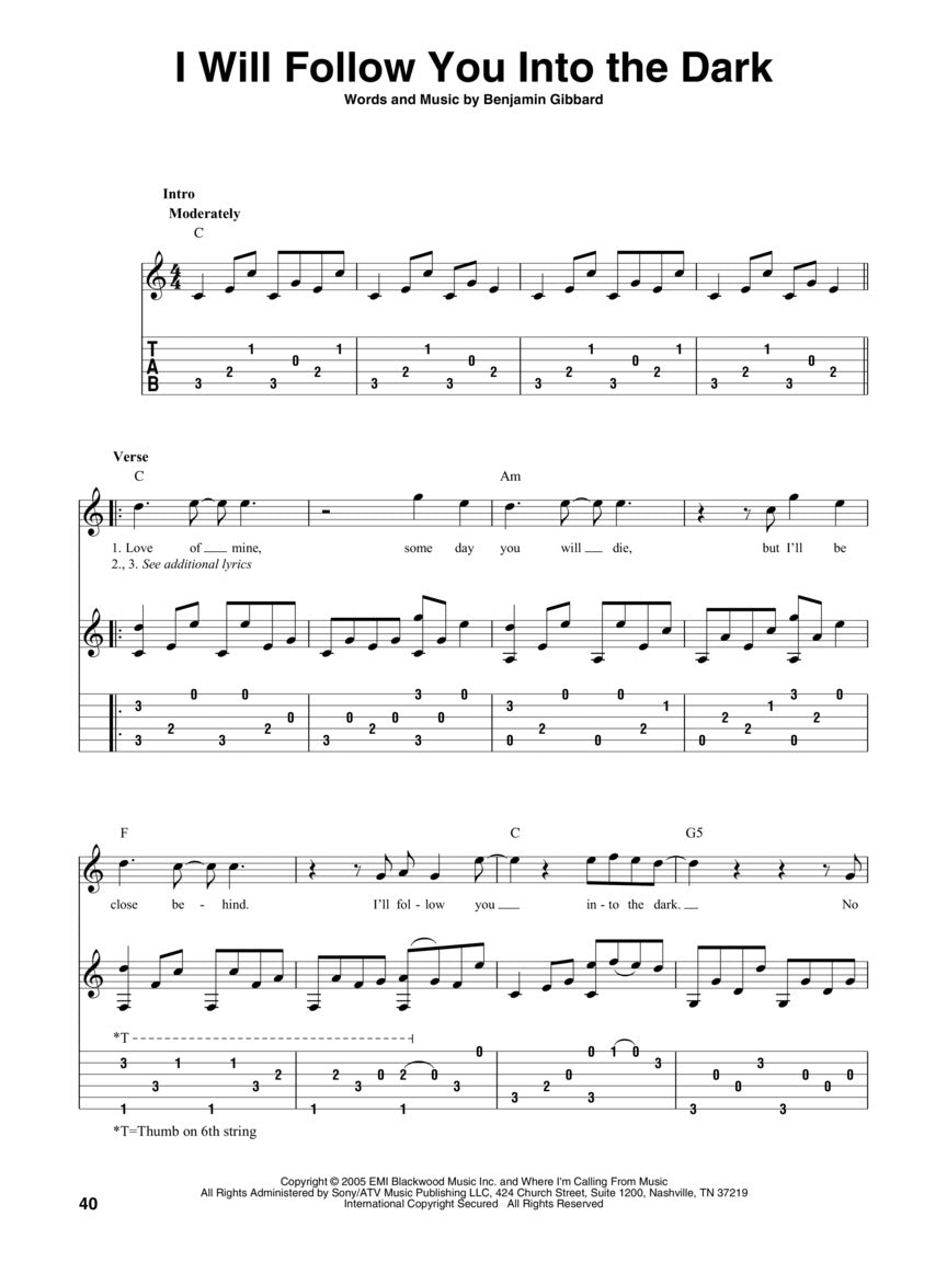 Fingerpicking Acoustic Hits Book