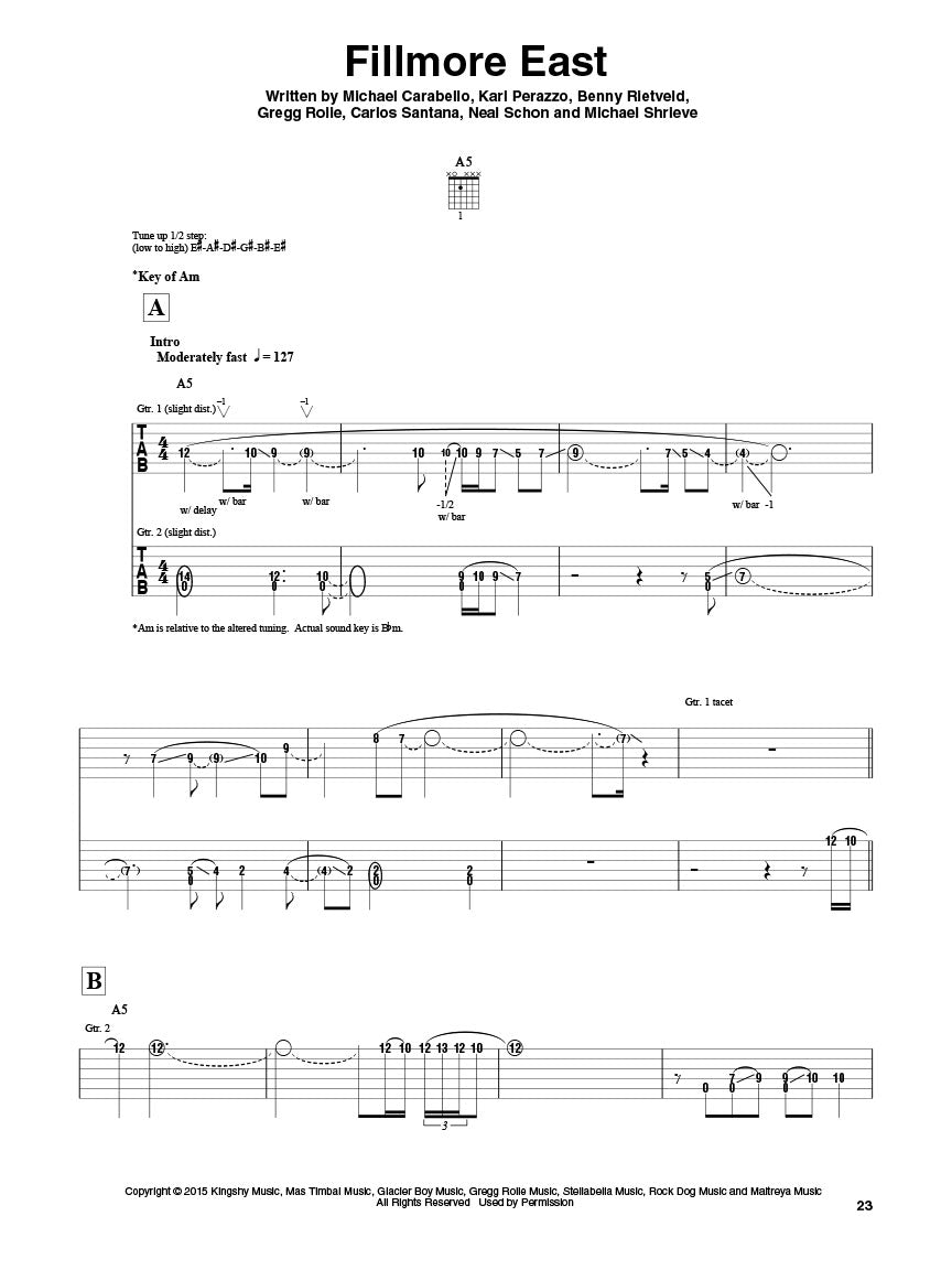 Santana - IV Guitar Tab Book