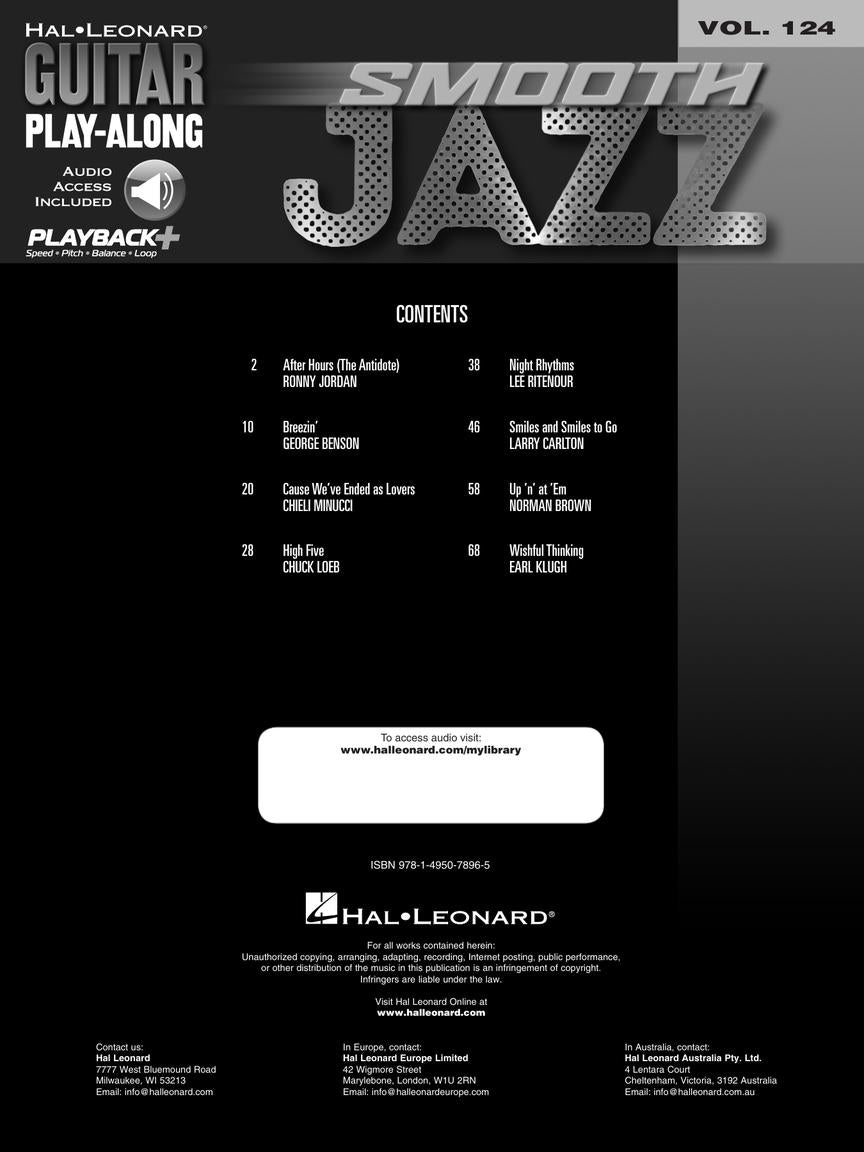 Smooth Jazz Guitar Play Along Volume 124 Book/Ola