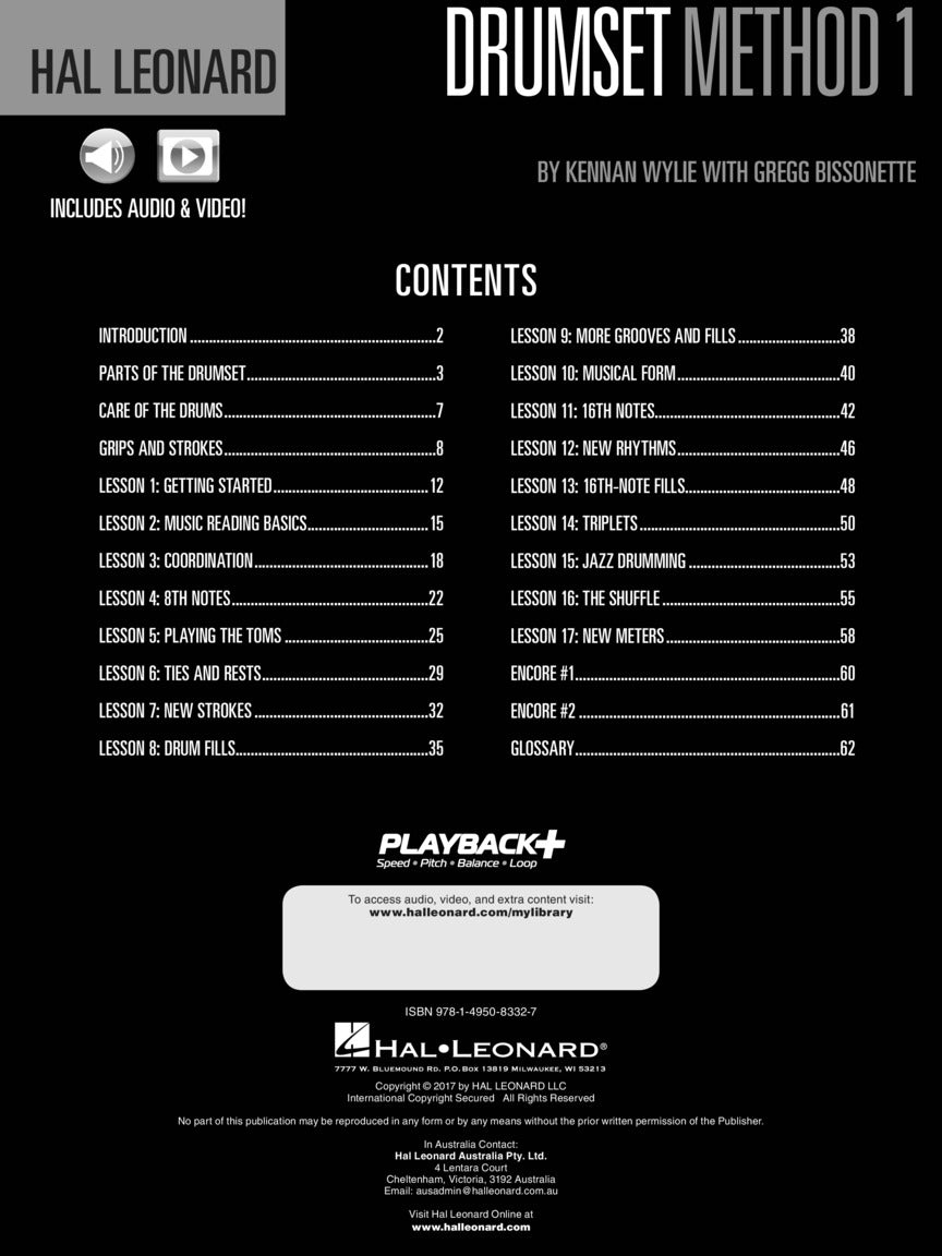 Hal Leonard Drumset Method - Book 1 (Book/Olm)