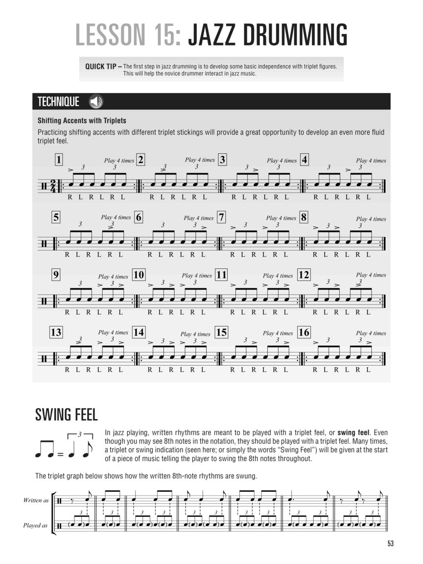Hal Leonard Drumset Method - Book 1 (Book/Olm)