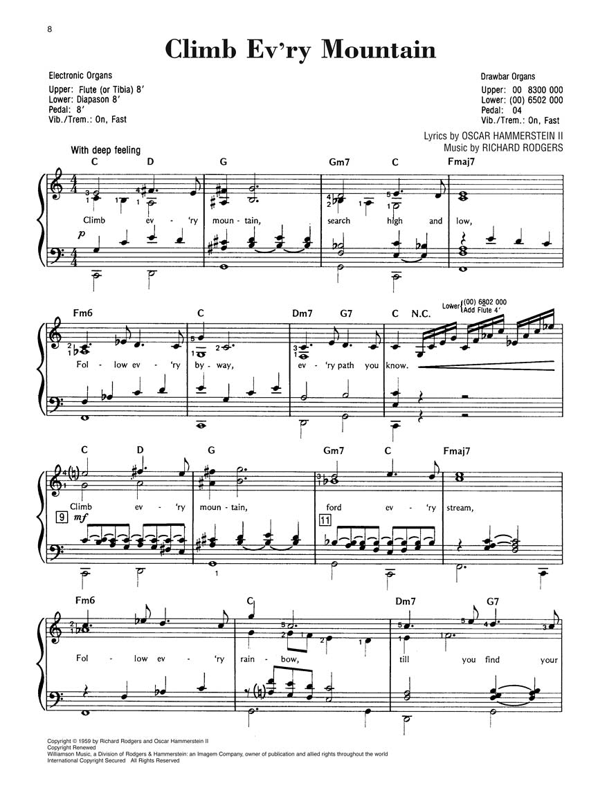 The Sound Of Music - Organ Adventure Songbook