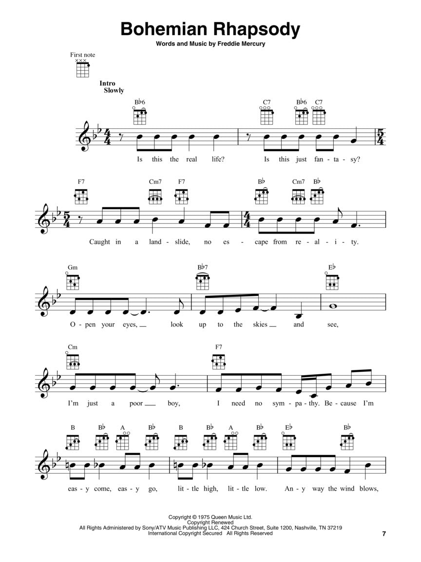 Queen For Ukulele Book