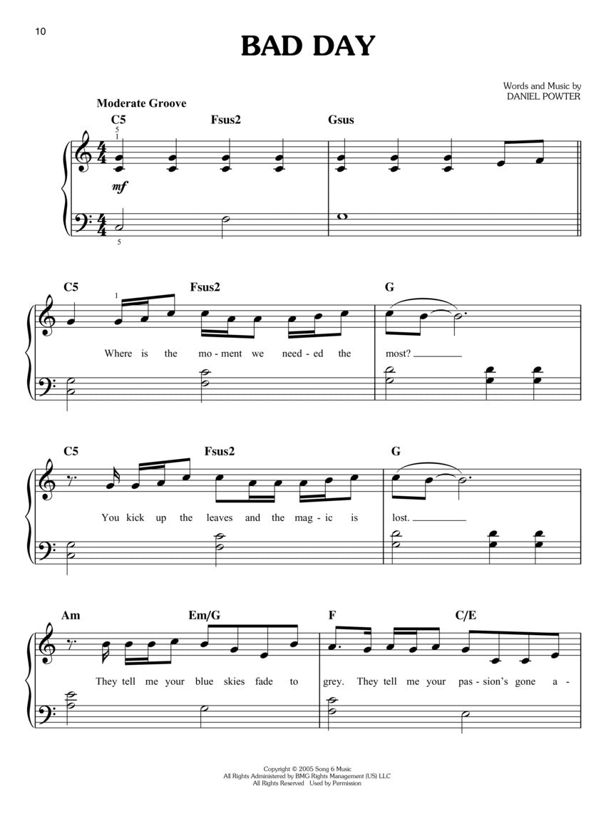 Pop Songs For Kids - Easy Piano Book Songbooks