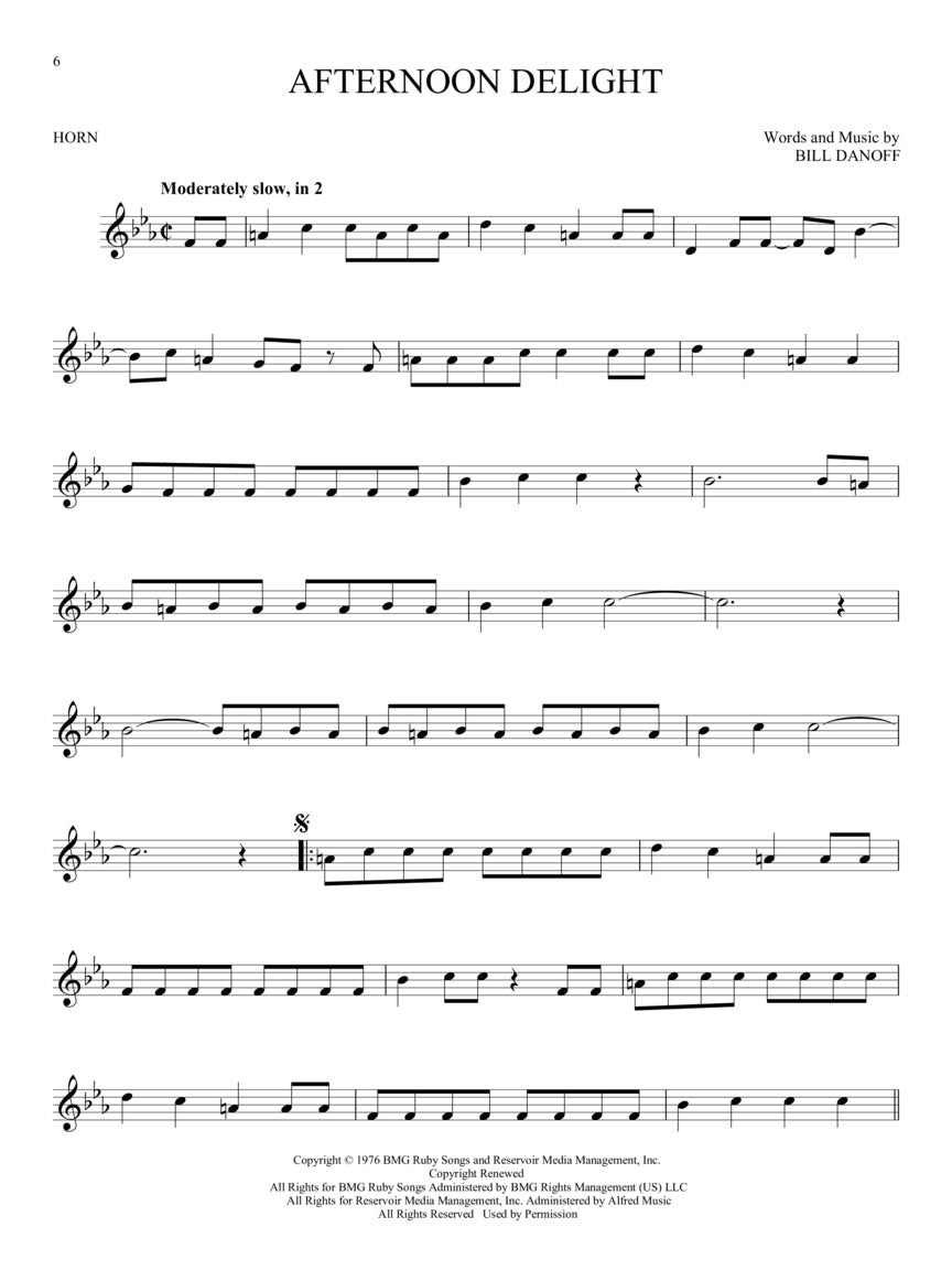 101 Popular Songs For Horn Book