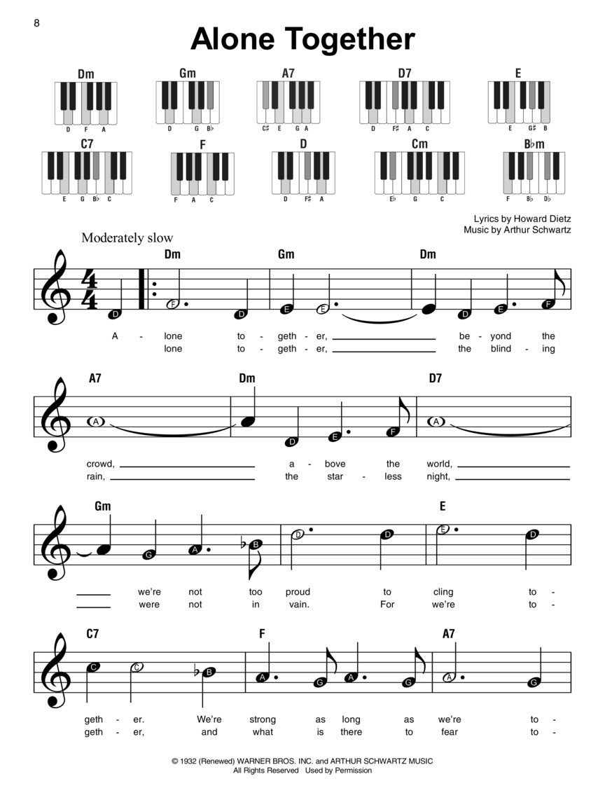 Jazz Standards - Super Easy Piano Songbook