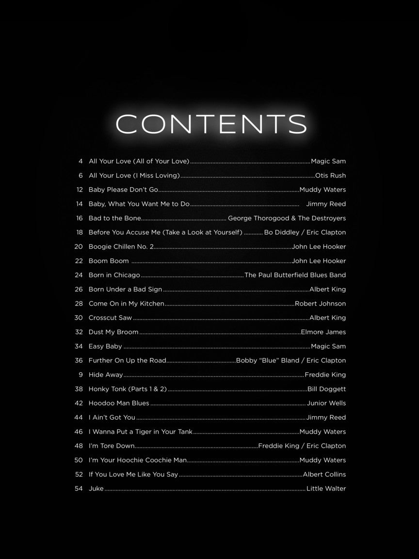 First 50 Blues Songs You Should Play On Guitar Book