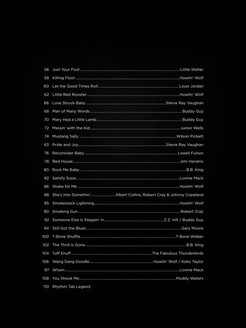 First 50 Blues Songs You Should Play On Guitar Book