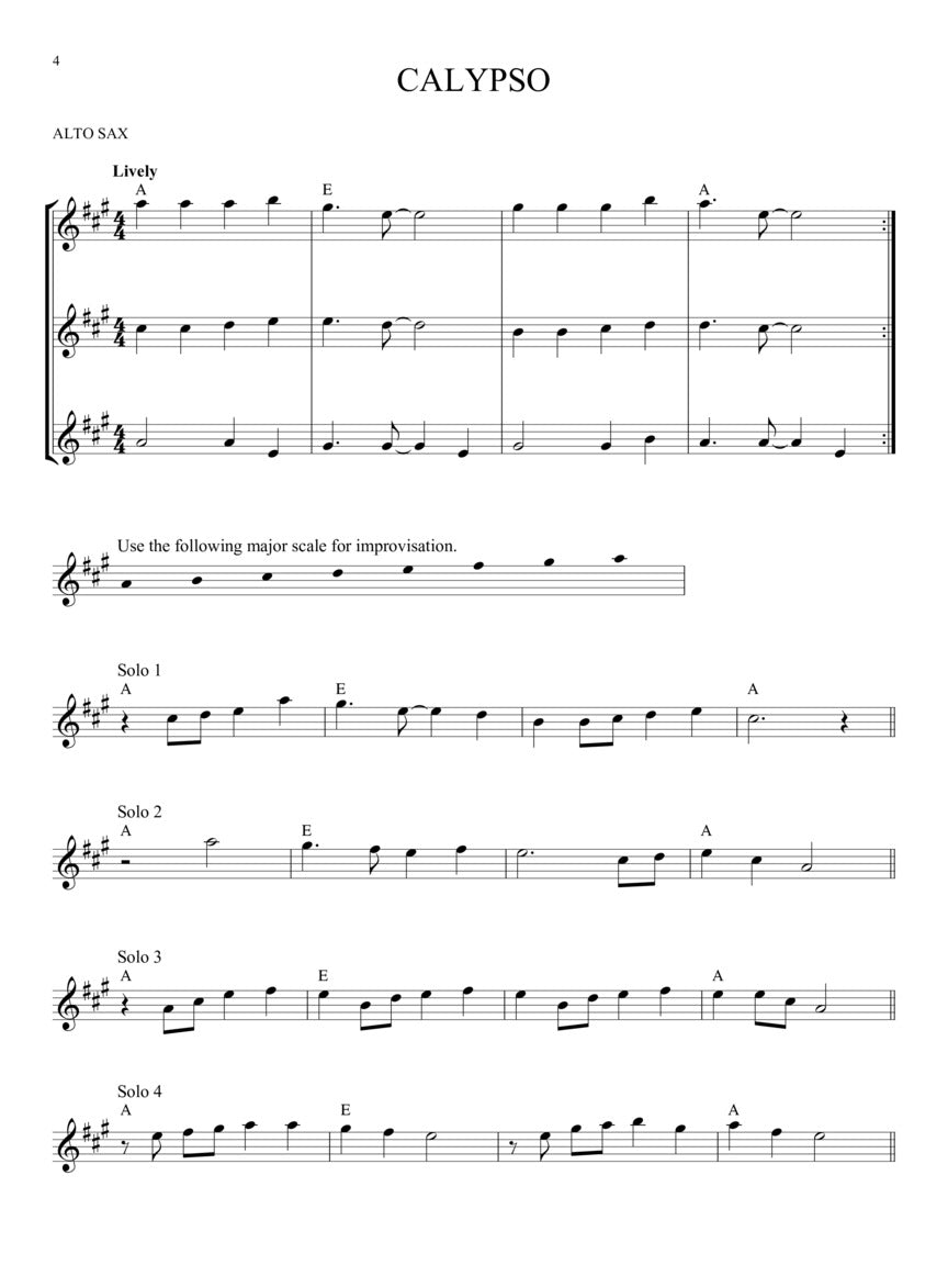 Easy Improvisation For Alto Saxophone Book/Ola