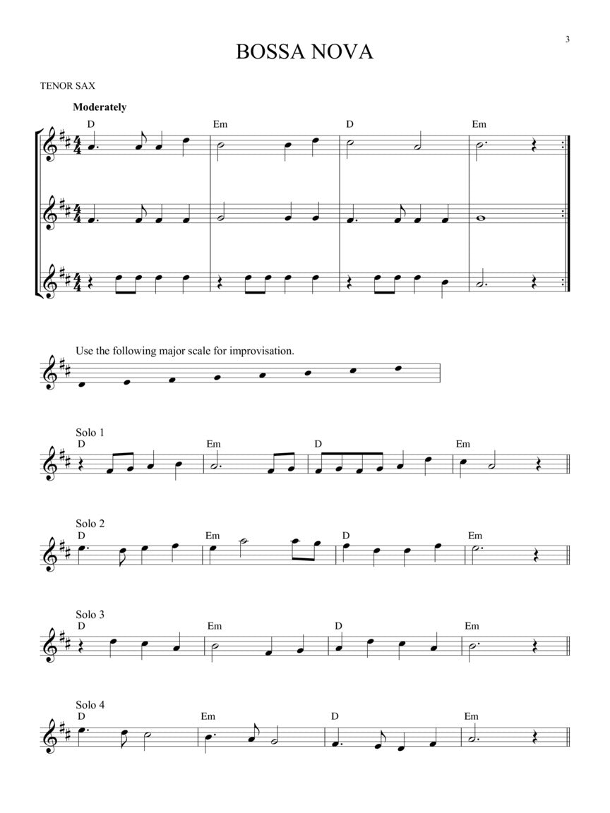 Easy Improvisation For Tenor Saxophone Book/Ola