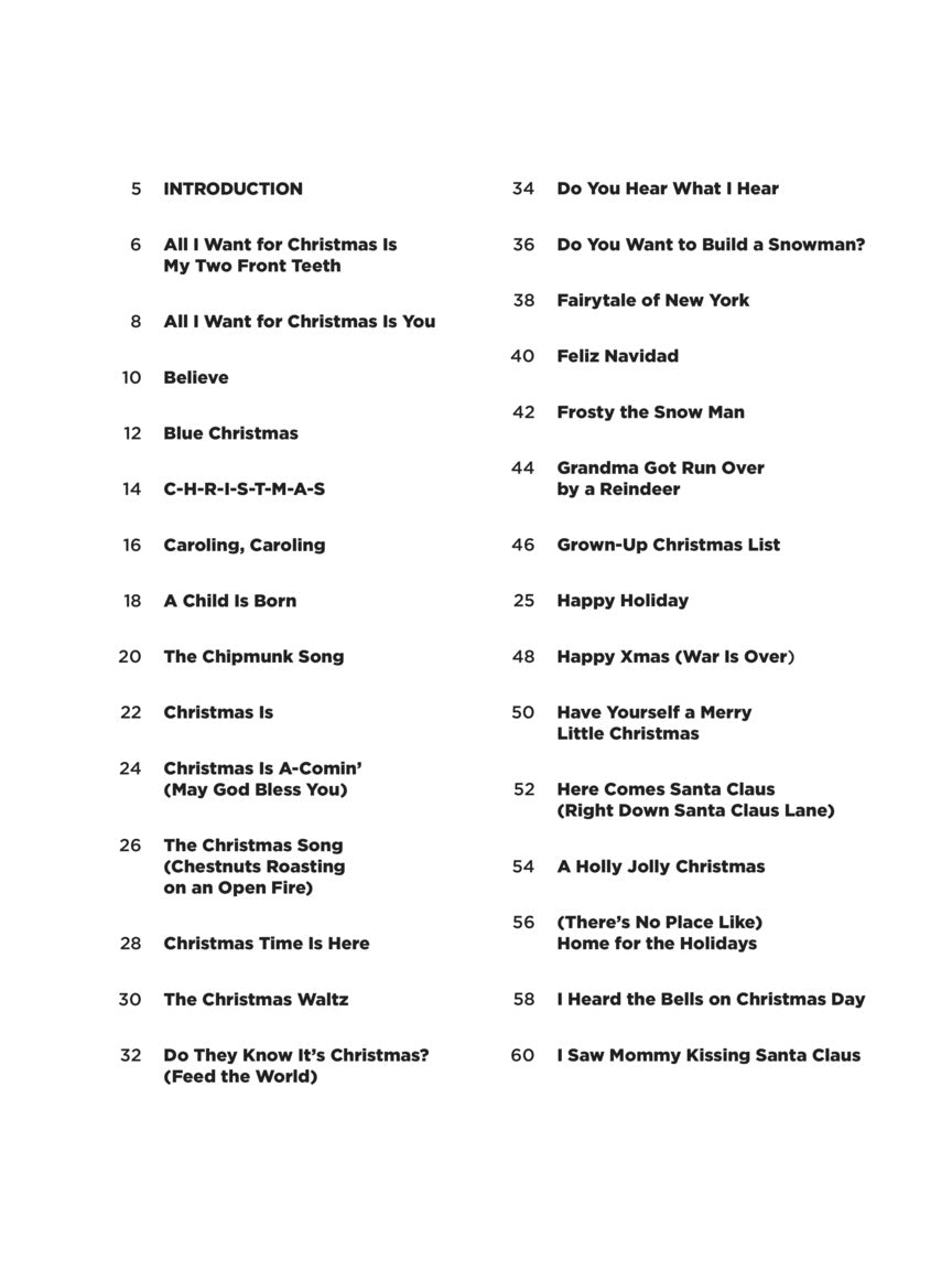 Christmas Songs - Super Easy Piano Songbook