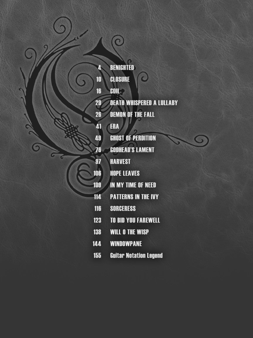 The Best Of Opeth - Guitar Tab Book (2nd Edition) – Music2u.com.au
