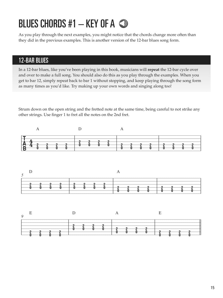 Hal Leonard Guitar Method For Kids - Blues Guitar Book (Book/Ola)