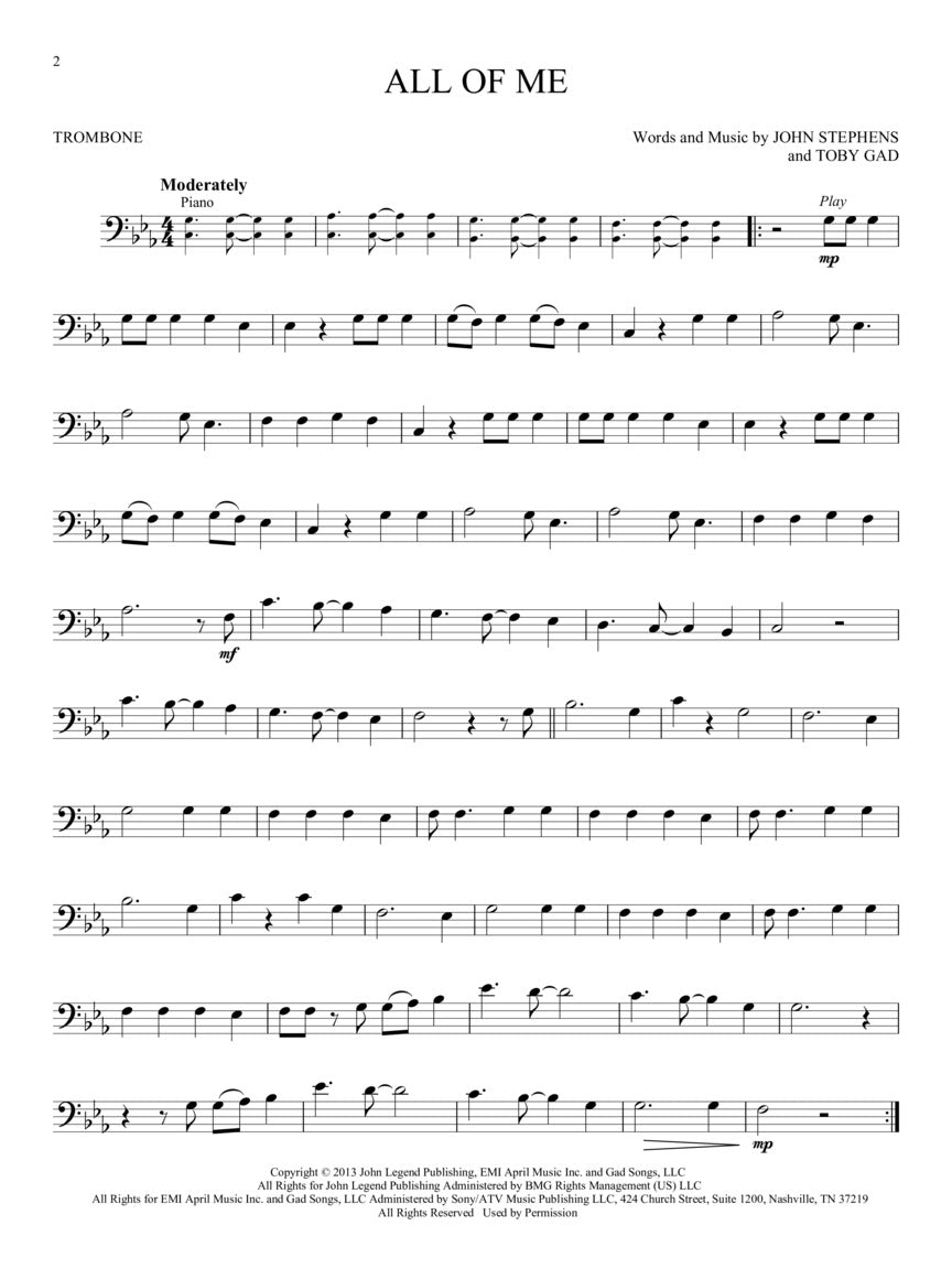 Simple Songs For Trombone Play Along Book/Ola