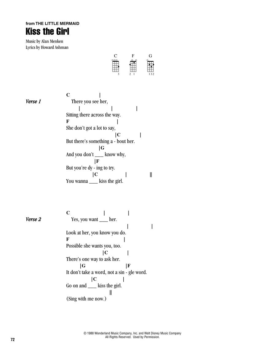 Disney - Strum & Sing Ukulele Book