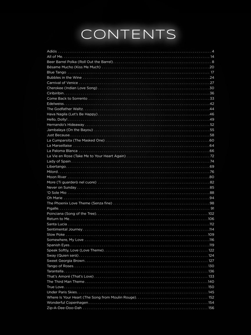 First 50 Songs You Should Play On The Accordion Book
