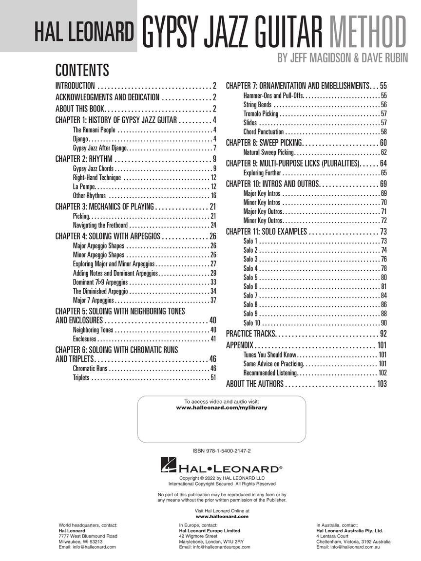 Hal Leonard Guitar Method - Gypsy Jazz Guitar (Book/Olm)