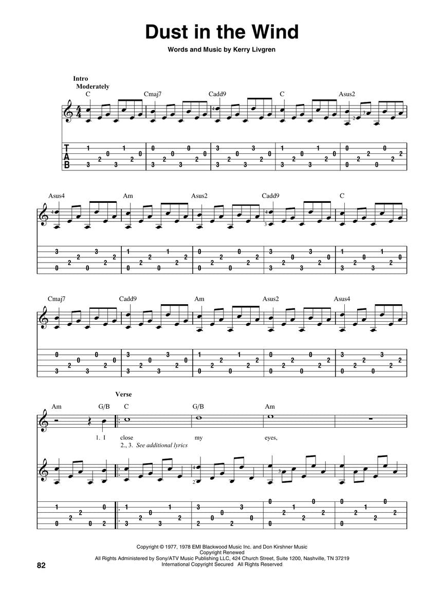 105 Most Popular Songs For Fingerpicking Guitar Book