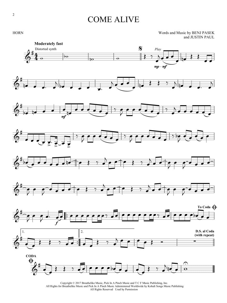 The Greatest Showman - Horn Play Along Book/Ola