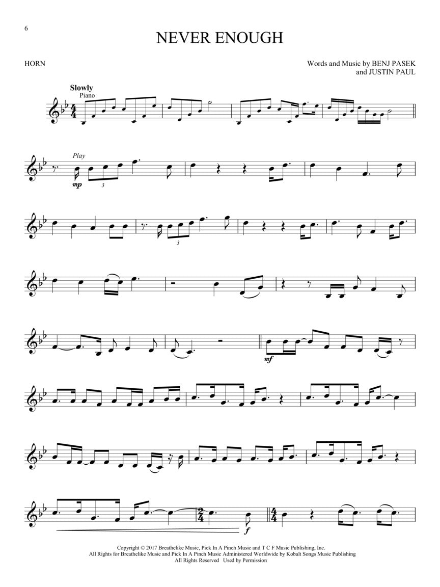 The Greatest Showman - Horn Play Along Book/Ola