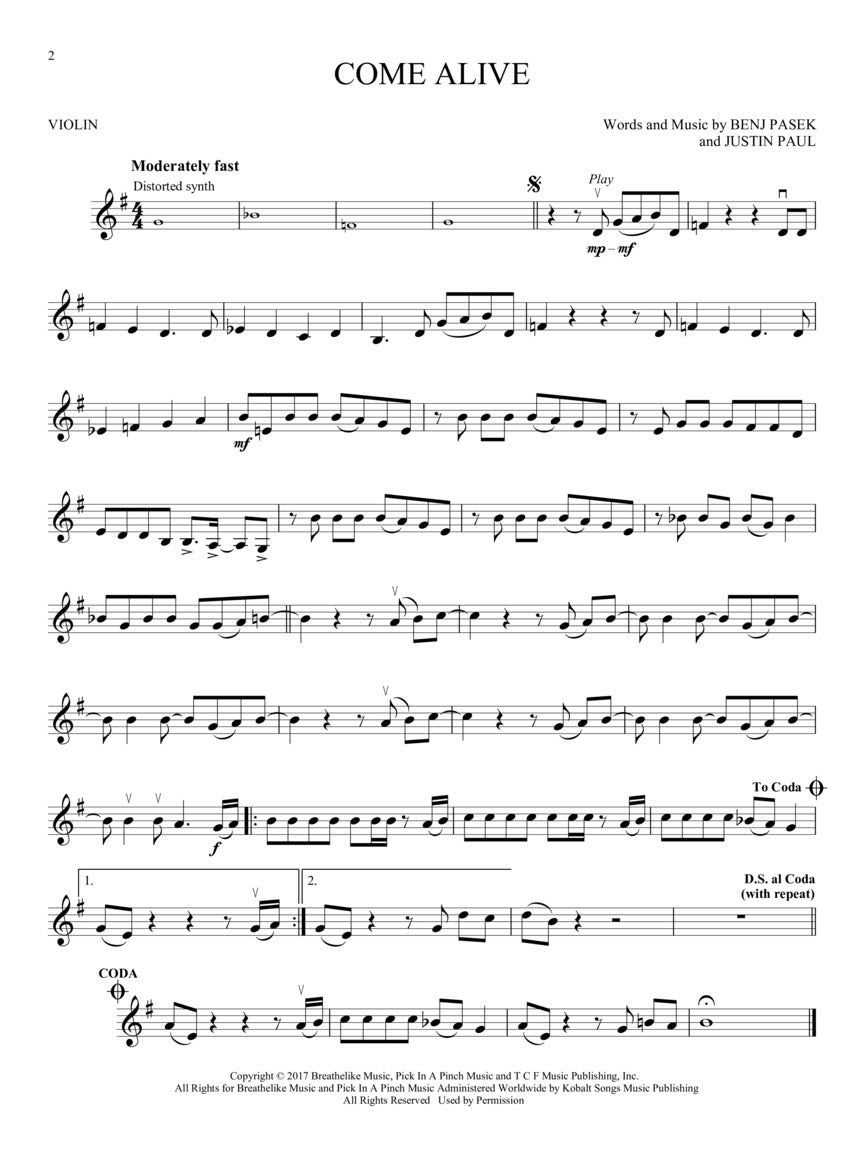 The Greatest Showman - Violin Play Along Book/Ola