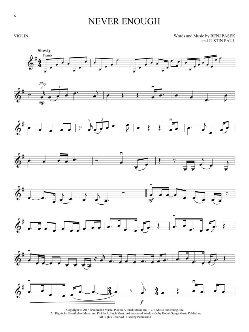 The Greatest Showman - Violin Play Along Book/Ola