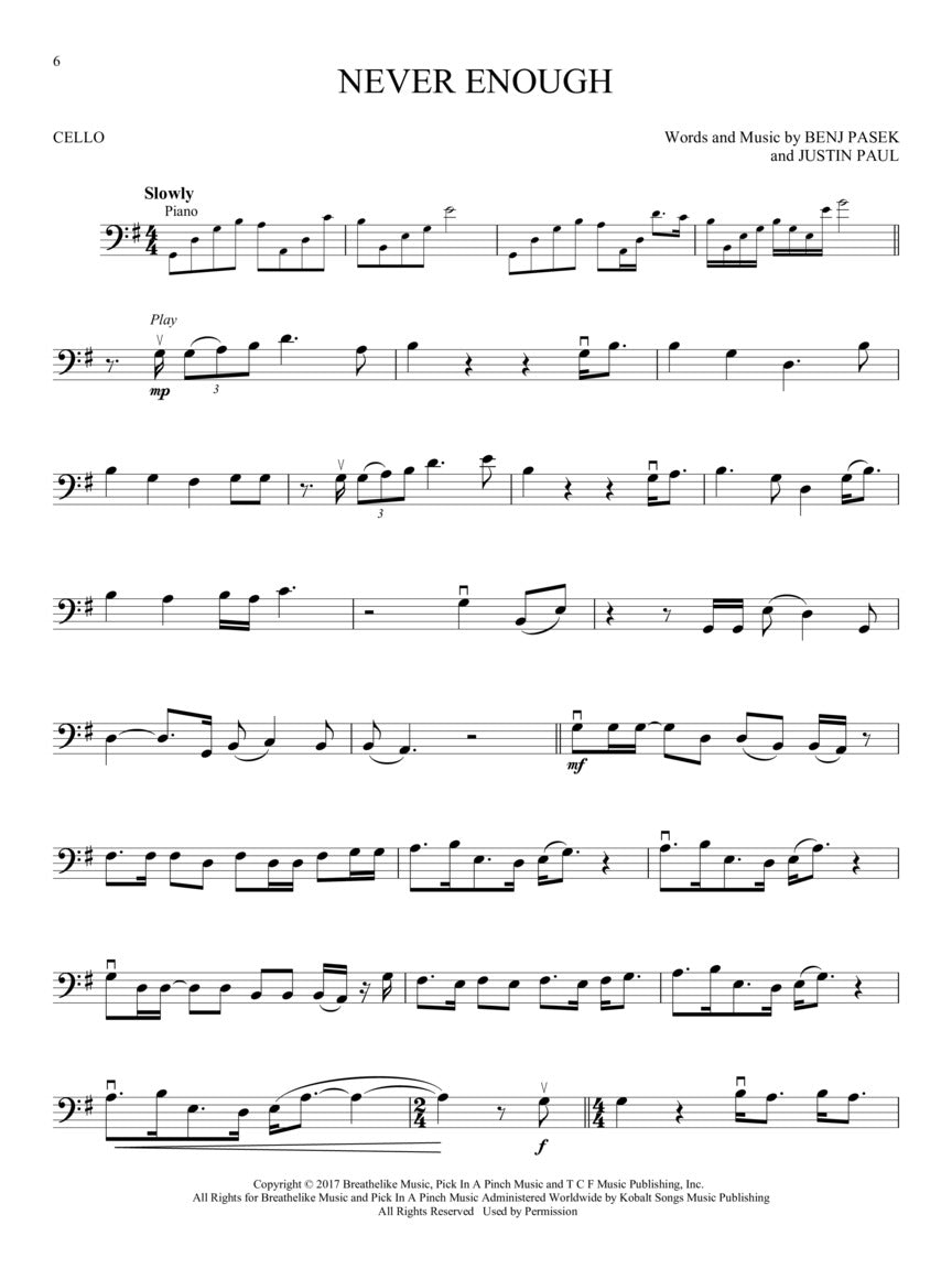 The Greatest Showman - Cello Play Along Book/Ola