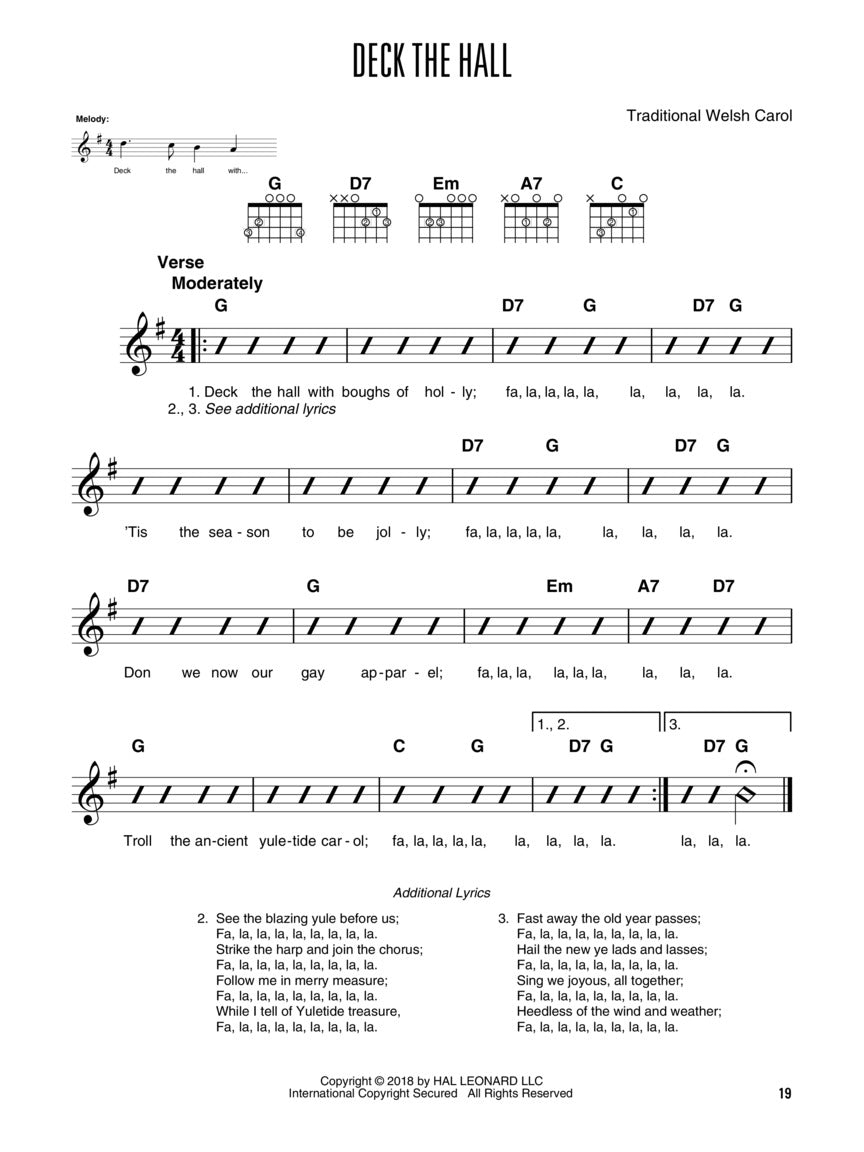 Hal Leonard Guitar Method - Easy Pop Christmas Rhythms Book