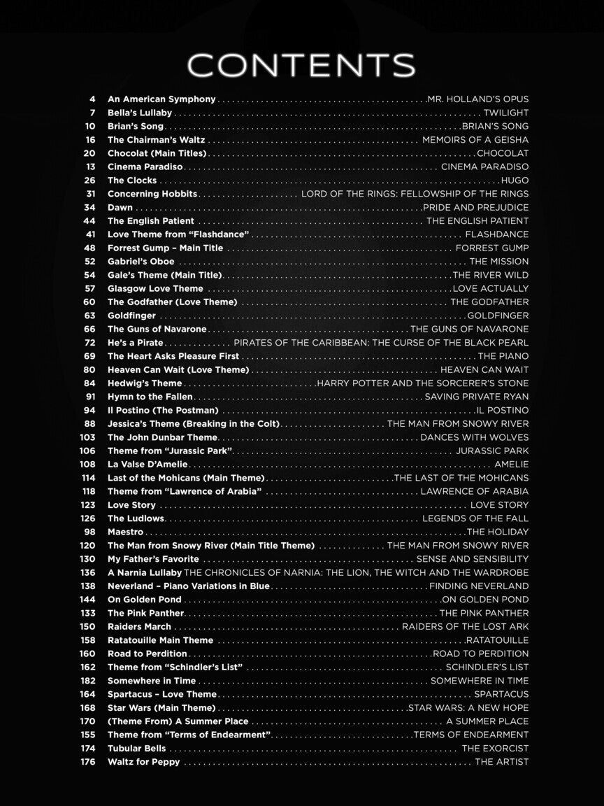 First 50 Movie Themes You Should Play On Piano Book