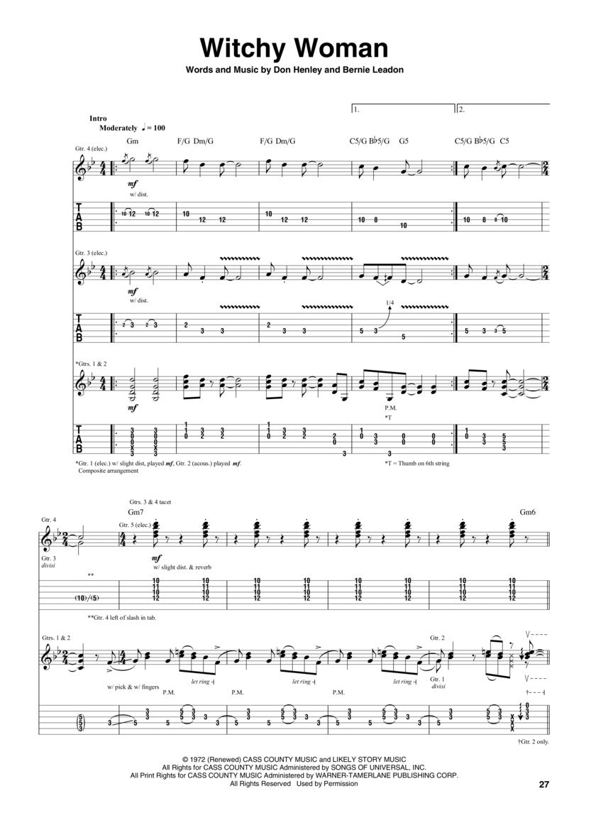 The Eagles - Their Greatest Hits 1971-1975 Guitar Tab Book