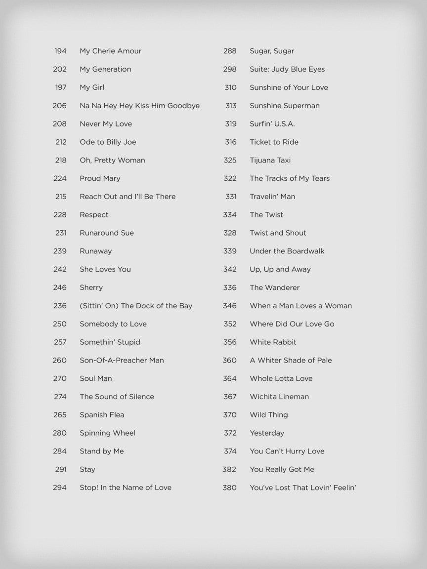 100 Hit Songs Of The 1960's - New Decade Series Easy Piano Book