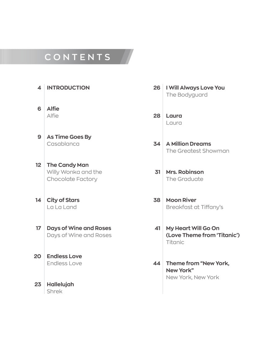 Movie Songs - Instant Piano Songs Book/Ola