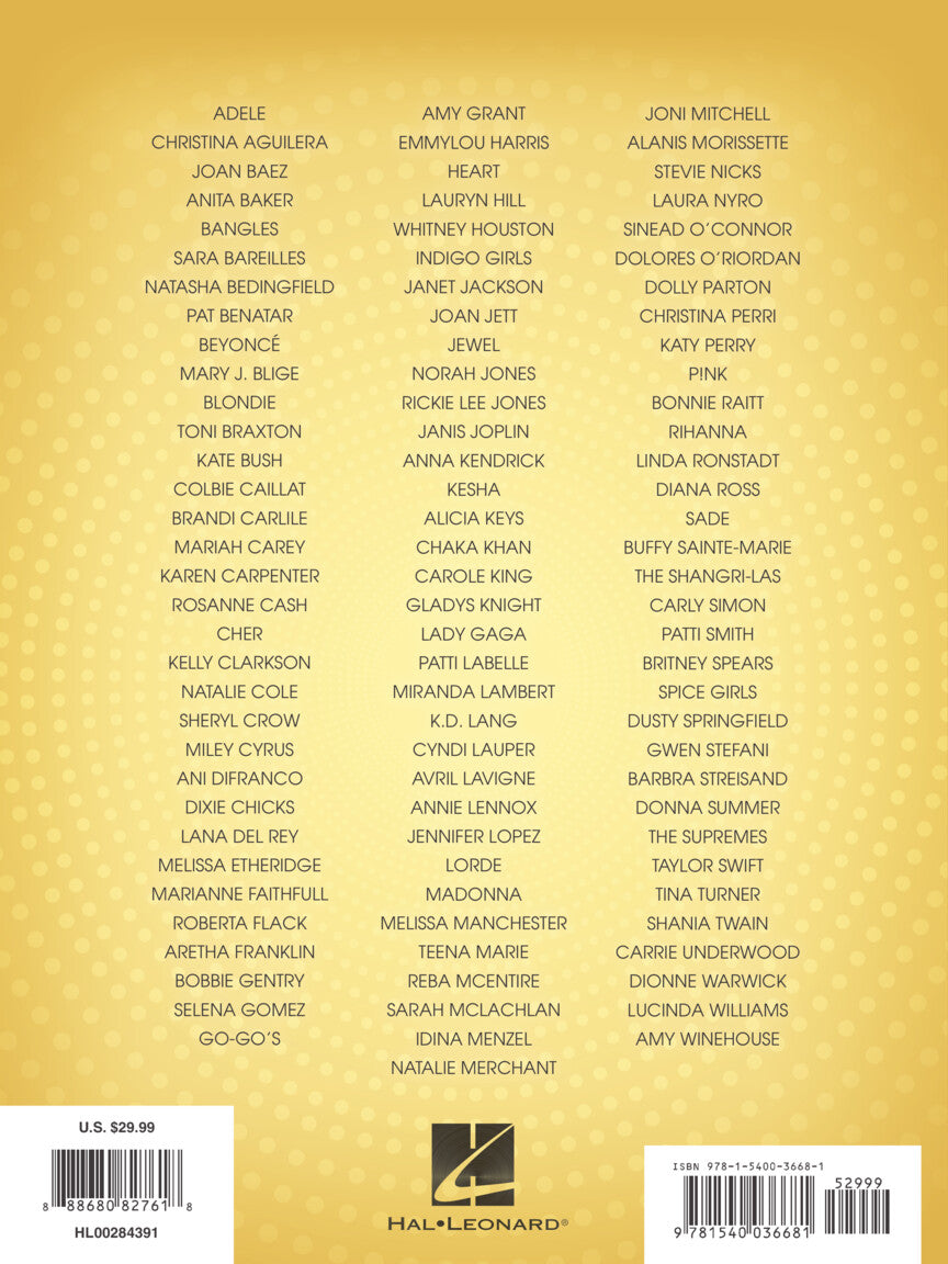 100 Women Of Pop And Rock - PVG Songbook
