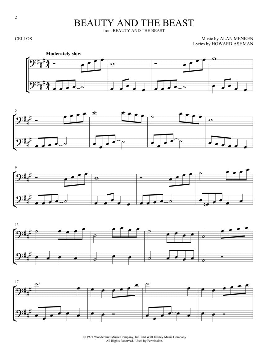 Disney Songs For Two - Cellos Book Strings