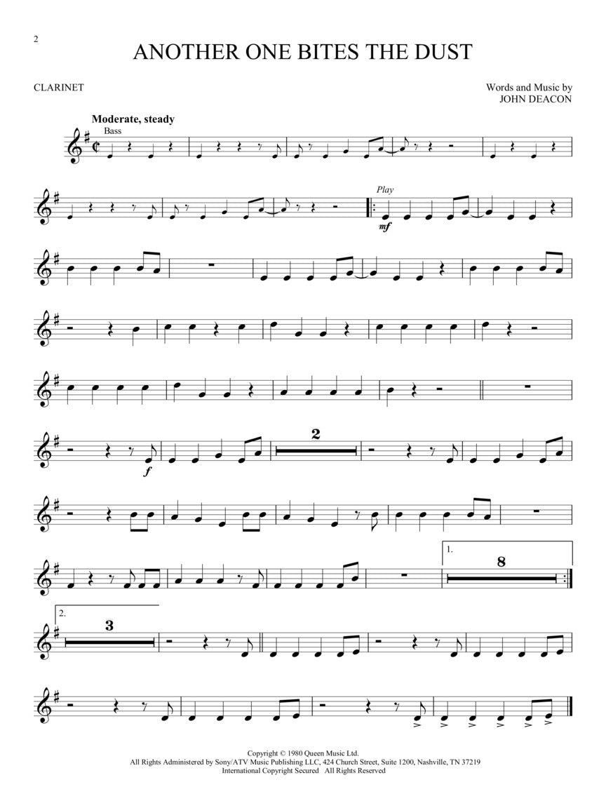 Queen For Clarinet - Updated Edition Play Along Book/Ola
