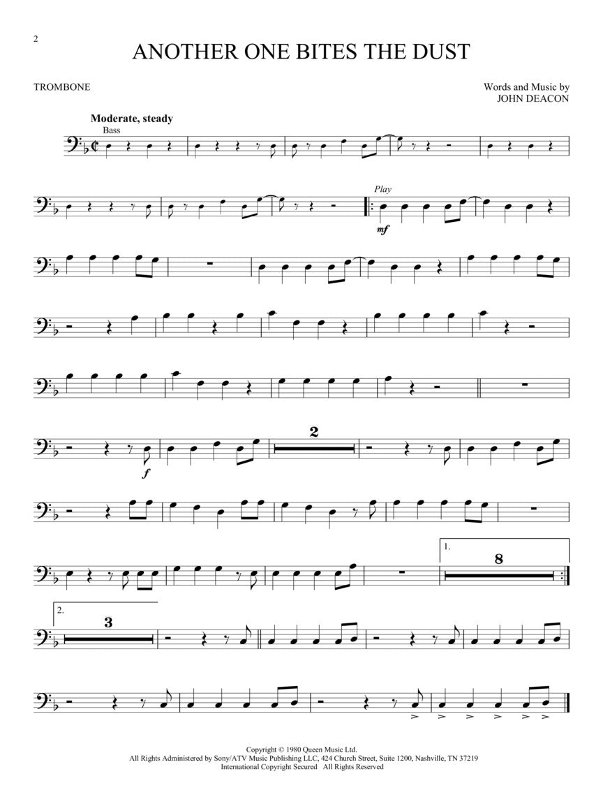 Queen For Trombone - Updated Edition Play Along Book/Ola