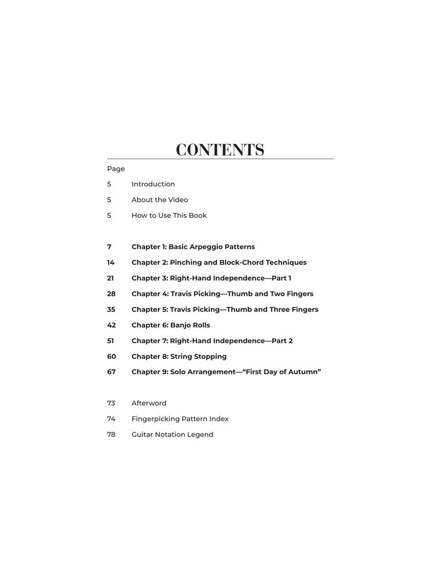 Fingerstyle Guitar Coordination Book/Olm