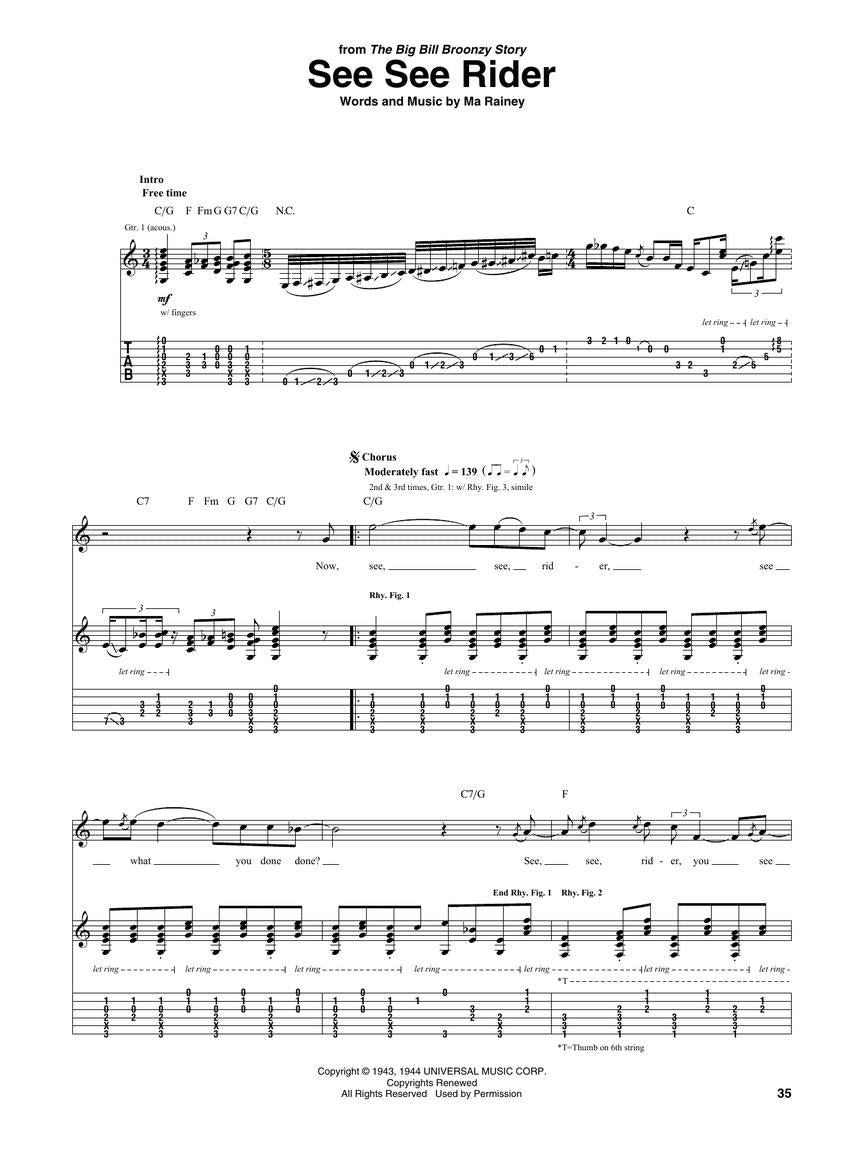 Big Bill Broonzy Guitar Collection Tab Book