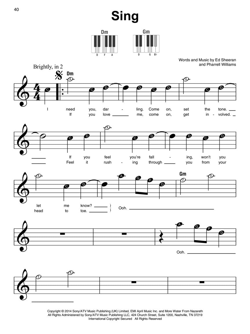 Ed Sheeran - Super Easy Piano Songbook