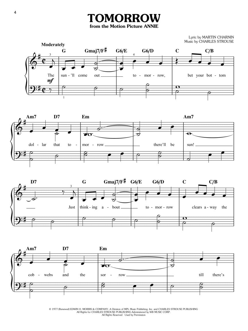 Songs From A Star Is Born, La La Land, Greatest Showman For Easy Piano Book