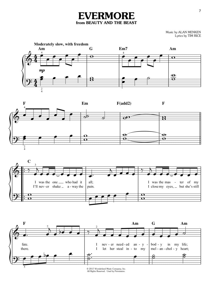 Songs From A Star Is Born, La La Land, Greatest Showman For Easy Piano Book