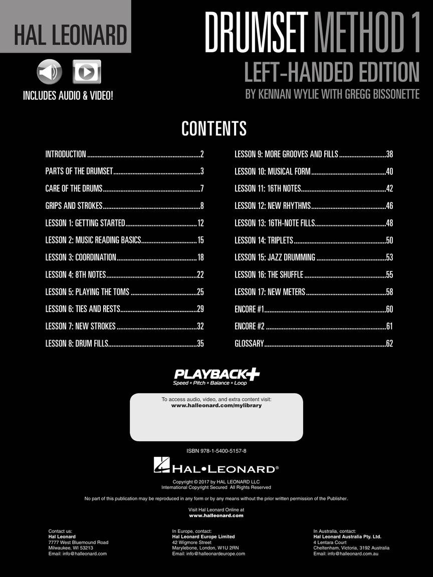Hal Leonard Drumset Method - Left Hand Edition Book 1 (Book/Olm)