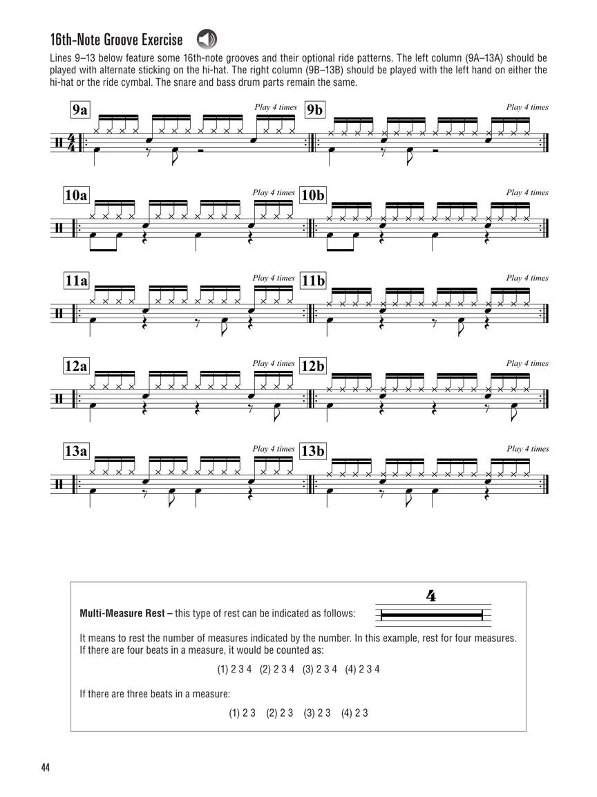 Hal Leonard Drumset Method - Left Hand Edition Book 1 (Book/Olm)